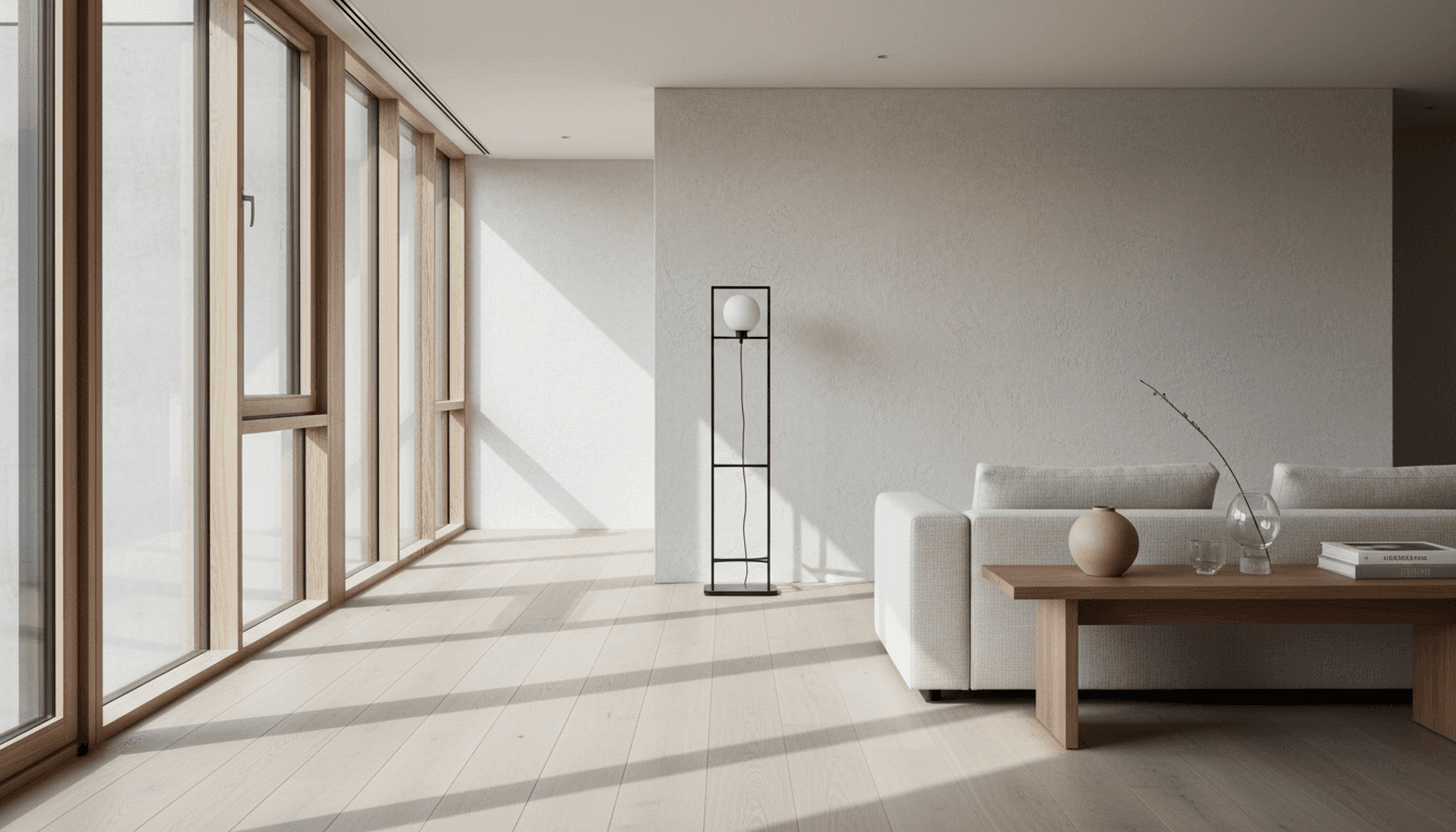 Luxury interior with flawless plastered walls and Level 5 finish